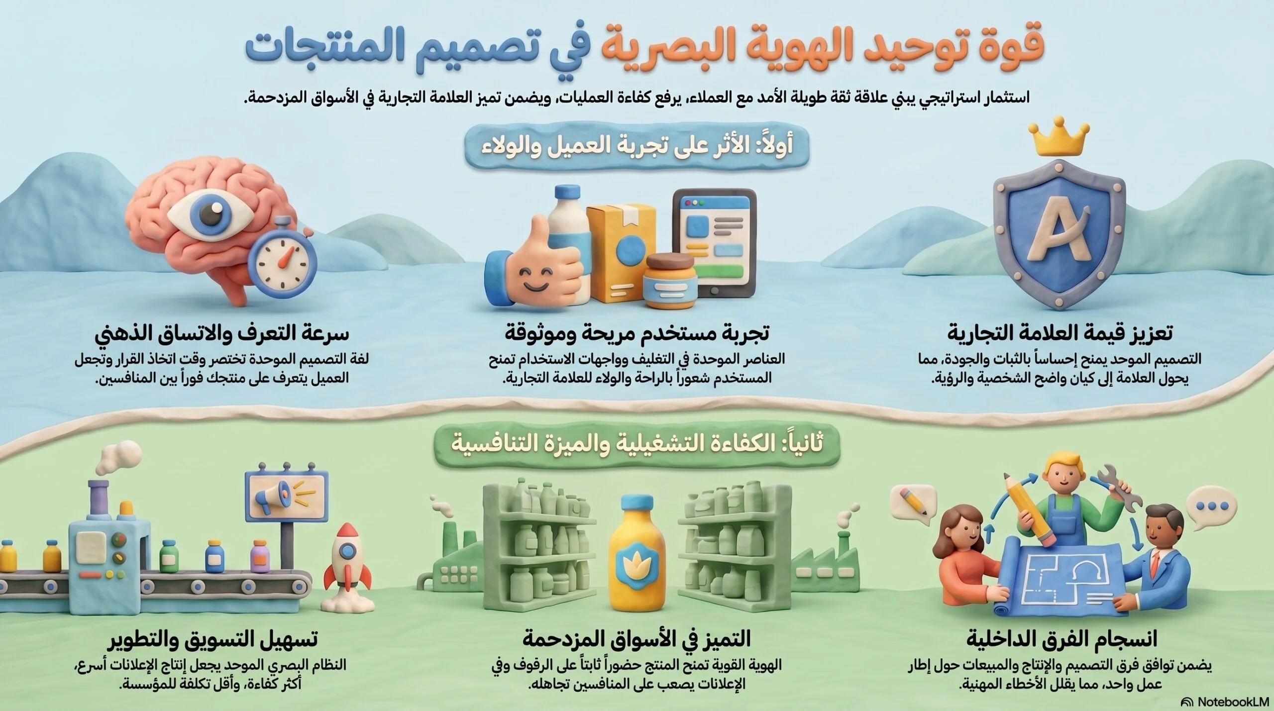 أهمية توحيد الهوية في تصميم منتجات الشركة