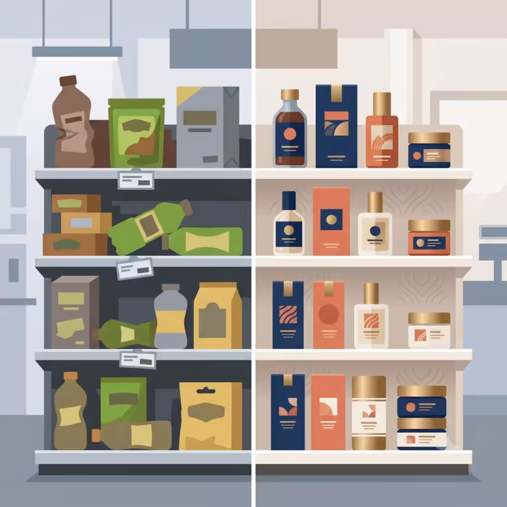 Why do some brands fail visually despite the quality of their products?